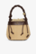 Bolso Ganni tipo cubo Bou en rafia